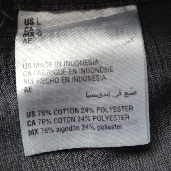 AFANI MEN SHORT SLEEVE BUTTON-DOWN SHIRT. SIZE L. COLOR GRAY - Picture 4 of 12